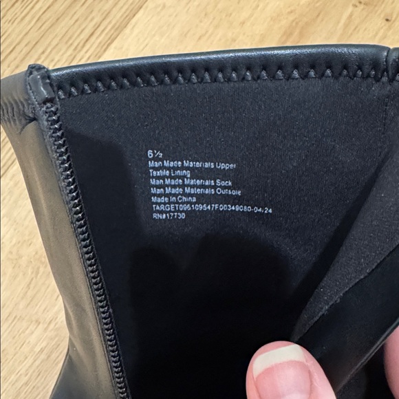 A New Day Pippa stretch faux leather ankle boots Sz 6.5 - Picture 10 of 13